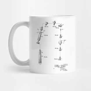 Space Capsule Vintage Patent Hand Drawing Mug